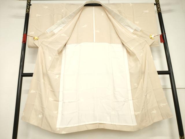 平和屋着物●長襦袢 無双仕立て うさぎ 兎 正絹 逸品 AABF3636ck