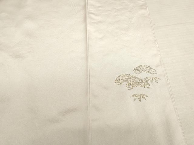 平和屋着物●訪問着 総刺繍 松文 金糸 正絹 逸品 AABF3640ck