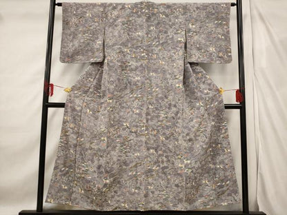 平和屋着物■上質な小紋 人物風景文 正絹 逸品 AABF3652st