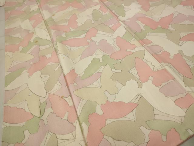 平和屋着物■上質な小紋　蝶尽くし　正絹　逸品　AABF3659st