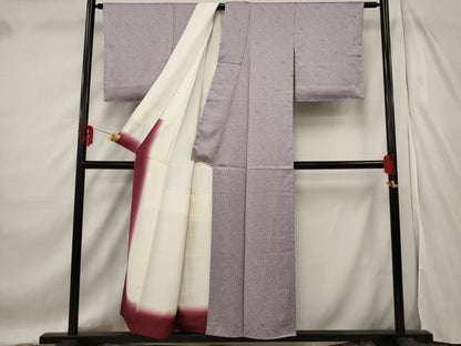 平和屋着物■上質な小紋 花尽くし 正絹 逸品 AABF3664st