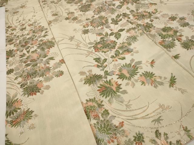 平和屋着物■上質な小紋 草花文 正絹 逸品 AABF3681st
