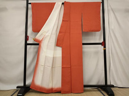 平和屋着物■上質な小紋 舞葉文 金糸 正絹 逸品 未使用 AABF3696st