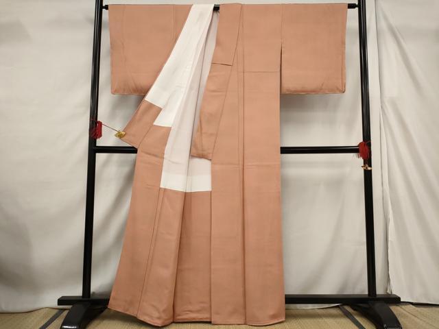 平和屋着物■上質な小紋　霞文　正絹　逸品　AABF3719st