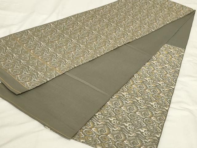 平和屋着物◎六通柄　京本袋帯　抽象文様　金糸　正絹　逸品　AABF3759ou