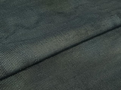 平和屋着物▽上質な色無地 無双 紗袷 紗×紗 留紺色 正絹 逸品 AABF3761jh