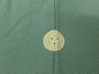 平和屋着物▽上質な色無地 単衣 勿忘草色 正絹 逸品 AABF3762jh
