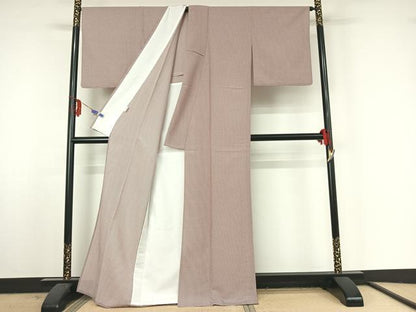 平和屋着物▽江戸小紋 単衣 鱗文様 洗える着物 AABF3765jh