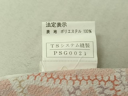 平和屋着物▽小紋 単衣 花尽くし文 暈し染め 洗える着物 AABF3767jh