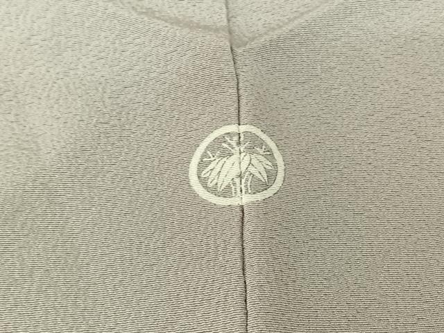平和屋着物▽上質な色無地　単衣　白鼠色　正絹　逸品　AABF3776jh