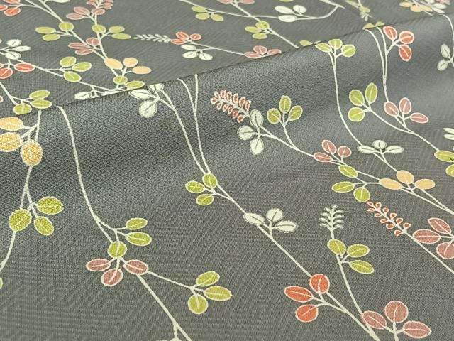平和屋着物▽上質な小紋　単衣　作家物　萩文　正絹　逸品　AABF3792jh