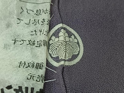 平和屋着物▽上質な色無地 単衣 藤紫色 正絹 逸品 AABF3794jh