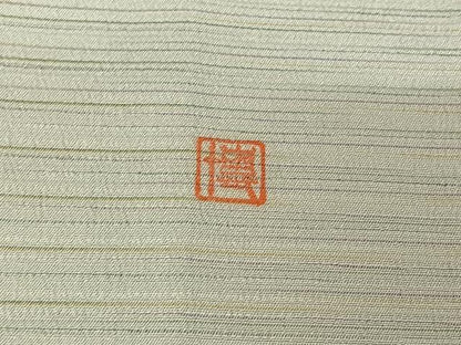 平和屋着物▽本塩沢 やまだ織 訪問着 染色作家 桐村博 単衣 霞文 暈し染め 正絹 逸品 AABF3797jh