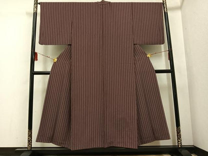 平和屋着物■上質な小紋 間道 正絹 逸品 AABF3896ph