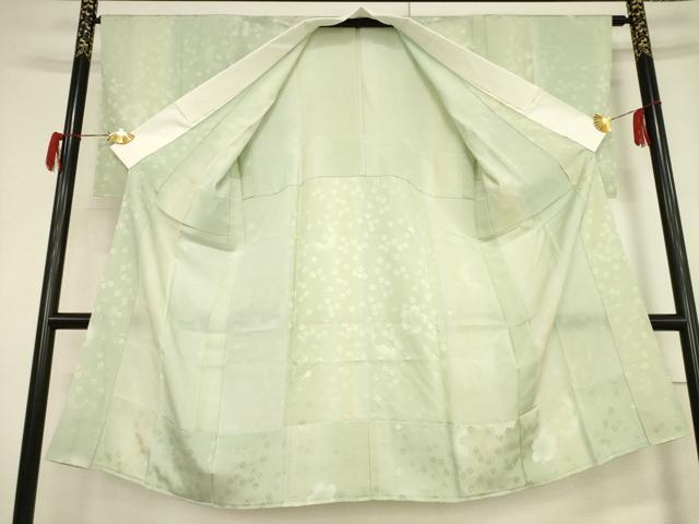平和屋着物●長襦袢　無双仕立て　花間道　暈し染め　正絹　逸品　未使用　AABF3923ck