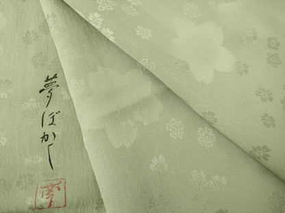 平和屋着物●長襦袢　無双仕立て　花間道　暈し染め　正絹　逸品　未使用　AABF3923ck