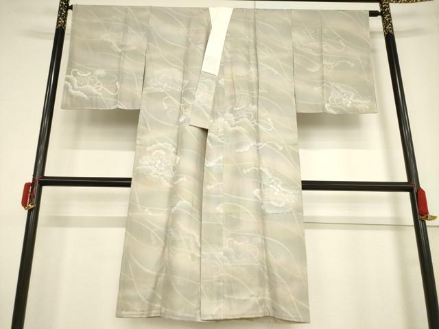 平和屋着物●長襦袢　袷　貝桶花地紋　暈し染め　正絹　逸品　未使用　AABF3924ck
