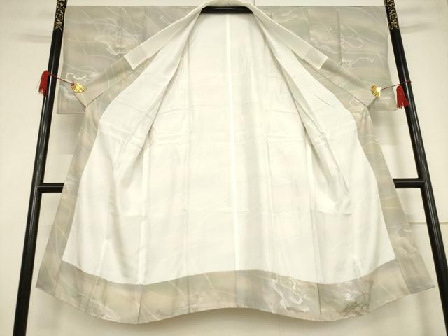 平和屋着物●長襦袢　袷　貝桶花地紋　暈し染め　正絹　逸品　未使用　AABF3924ck