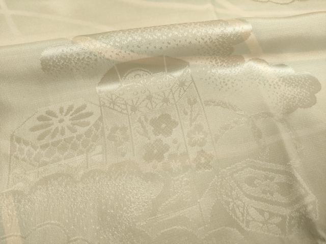 平和屋着物●長襦袢　袷　貝桶花地紋　暈し染め　正絹　逸品　未使用　AABF3924ck