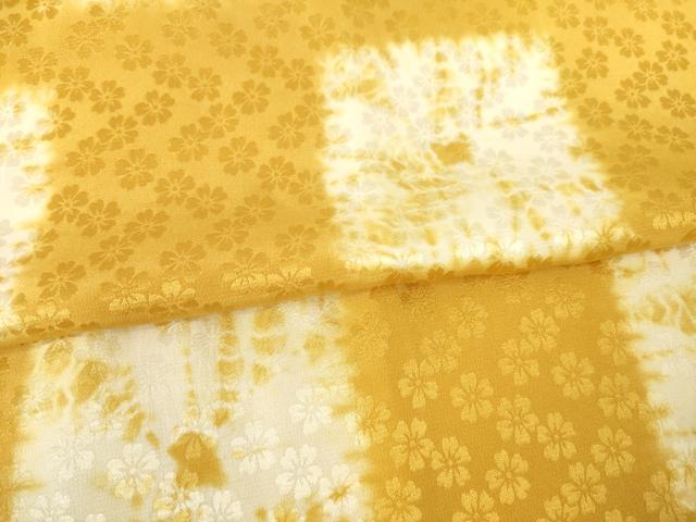 平和屋着物●長襦袢 無双仕立て 絞り 市松花文 やまと誂製 正絹 逸品 AABF3925ck