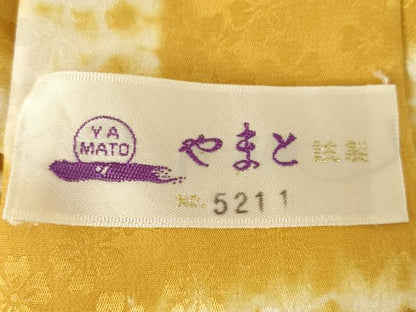 平和屋着物●長襦袢 無双仕立て 絞り 市松花文 やまと誂製 正絹 逸品 AABF3925ck