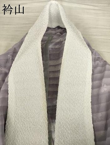 平和屋着物●長襦袢 無双仕立て 舞桜地紋 正絹 逸品 AABF3926ck