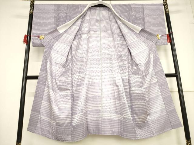 平和屋着物●長襦袢 無双仕立て 舞桜地紋 正絹 逸品 AABF3926ck