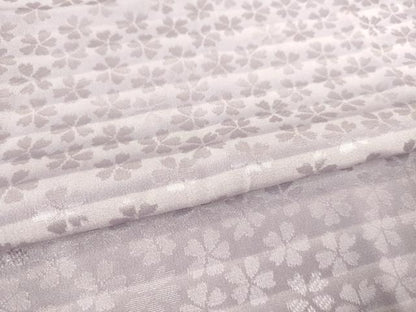 平和屋着物●長襦袢 無双仕立て 舞桜地紋 正絹 逸品 AABF3926ck