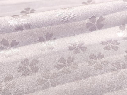 平和屋着物●長襦袢 無双仕立て 舞桜地紋 正絹 逸品 AABF3926ck