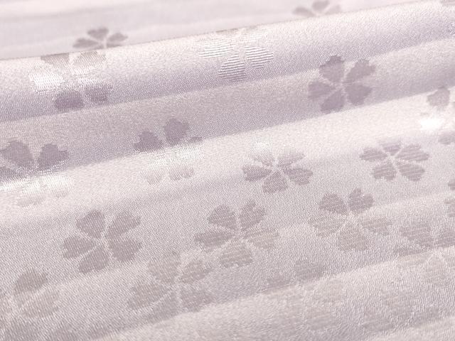平和屋着物●長襦袢 無双仕立て 舞桜地紋 正絹 逸品 AABF3926ck