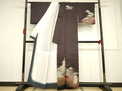 平和屋着物●TOKI志すい キモノモードオリジナルブランド 訪問着 山車 金彩 正絹 逸品 AABF3927ck