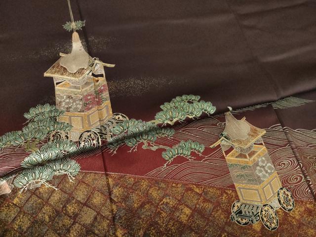 平和屋着物●TOKI志すい キモノモードオリジナルブランド 訪問着 山車 金彩 正絹 逸品 AABF3927ck