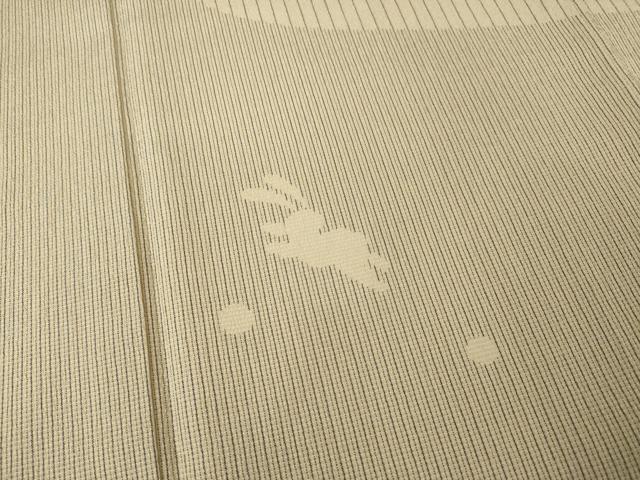 平和屋着物●本塩沢 訪問着 うさぎ 兎 正絹 逸品 AABF3928ck