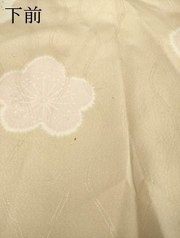 平和屋着物●長襦袢 無双仕立て 舞梅文 正絹 逸品 AABF3929ck