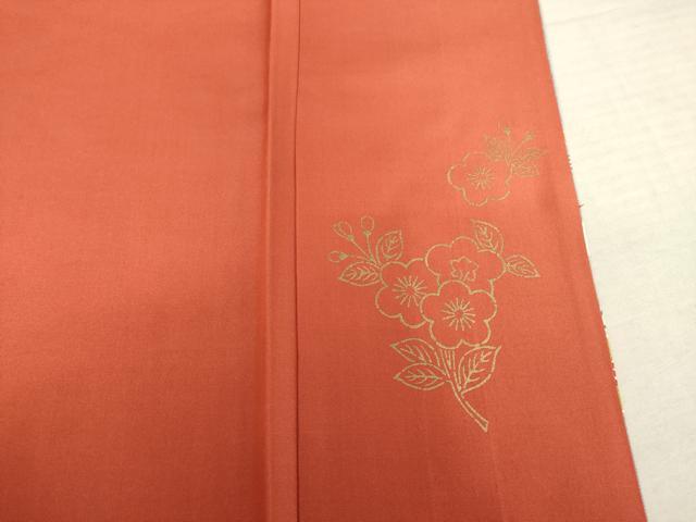 平和屋着物●訪問着 型染め 舞花文 正絹 逸品 AABF3931ck