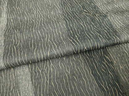 平和屋着物●訪問着 杢目絞り よろけ立涌文 正絹 逸品 未使用 AABF3932ck