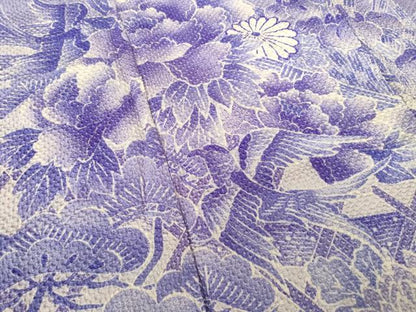 平和屋着物●豪華振袖　総絞り　花鳥文　正絹　逸品　AABF3935ck