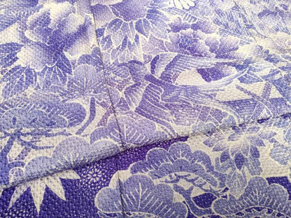 平和屋着物●豪華振袖　総絞り　花鳥文　正絹　逸品　AABF3935ck
