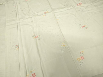 平和屋着物●長襦袢 袷 舞花文 正絹 逸品 AABF3939ck