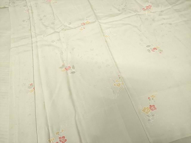 平和屋着物●長襦袢 袷 舞花文 正絹 逸品 AABF3939ck