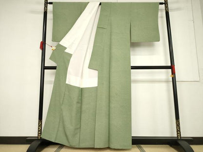 平和屋着物●江戸小紋 切嵌文 正絹 逸品 AABF3944ck