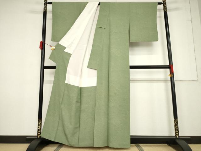 平和屋着物●江戸小紋 切嵌文 正絹 逸品 AABF3944ck