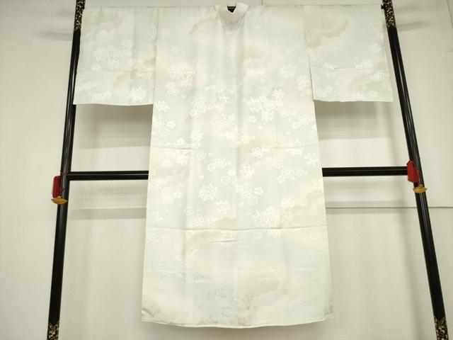 平和屋着物●長襦袢　袷　糸巻花地紋　暈し染め　正絹　逸品　AABF3948ck