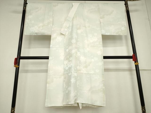 平和屋着物●長襦袢　袷　糸巻花地紋　暈し染め　正絹　逸品　AABF3948ck