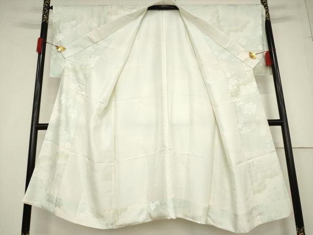 平和屋着物●長襦袢　袷　糸巻花地紋　暈し染め　正絹　逸品　AABF3948ck