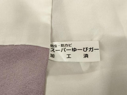 平和屋着物●本加賀友禅作家　松井眞夫　訪問着　枝花文　正絹　逸品　AABF3953ck