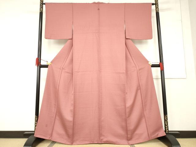 平和屋着物●GIVENCHY　ジバンシー　色無地　蘇芳香色　正絹　逸品　AABF3954ck