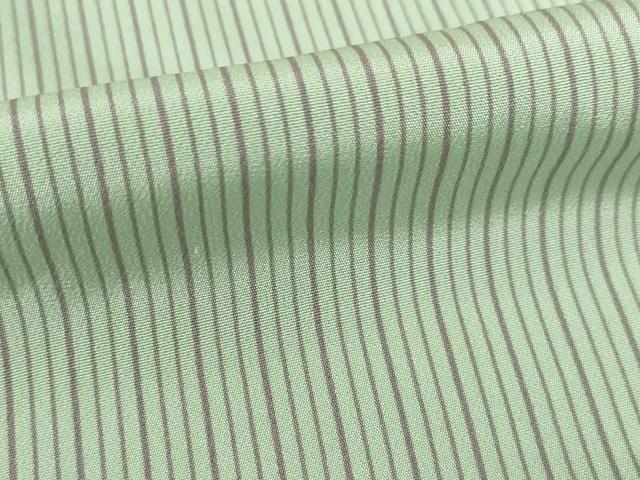 平和屋着物●長襦袢 無双仕立て 縞 半衿刺繍 正絹 逸品 AABF3962ck