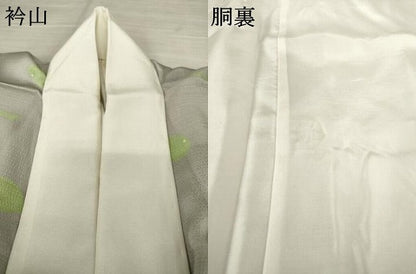 平和屋着物●長襦袢 袷 魚 正絹 逸品 AABF3971ck