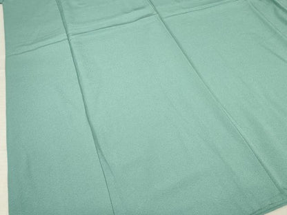 平和屋着物●上質な色無地 青竹色 鈴乃屋扱い ロング丈 正絹 逸品 AABF3974ck